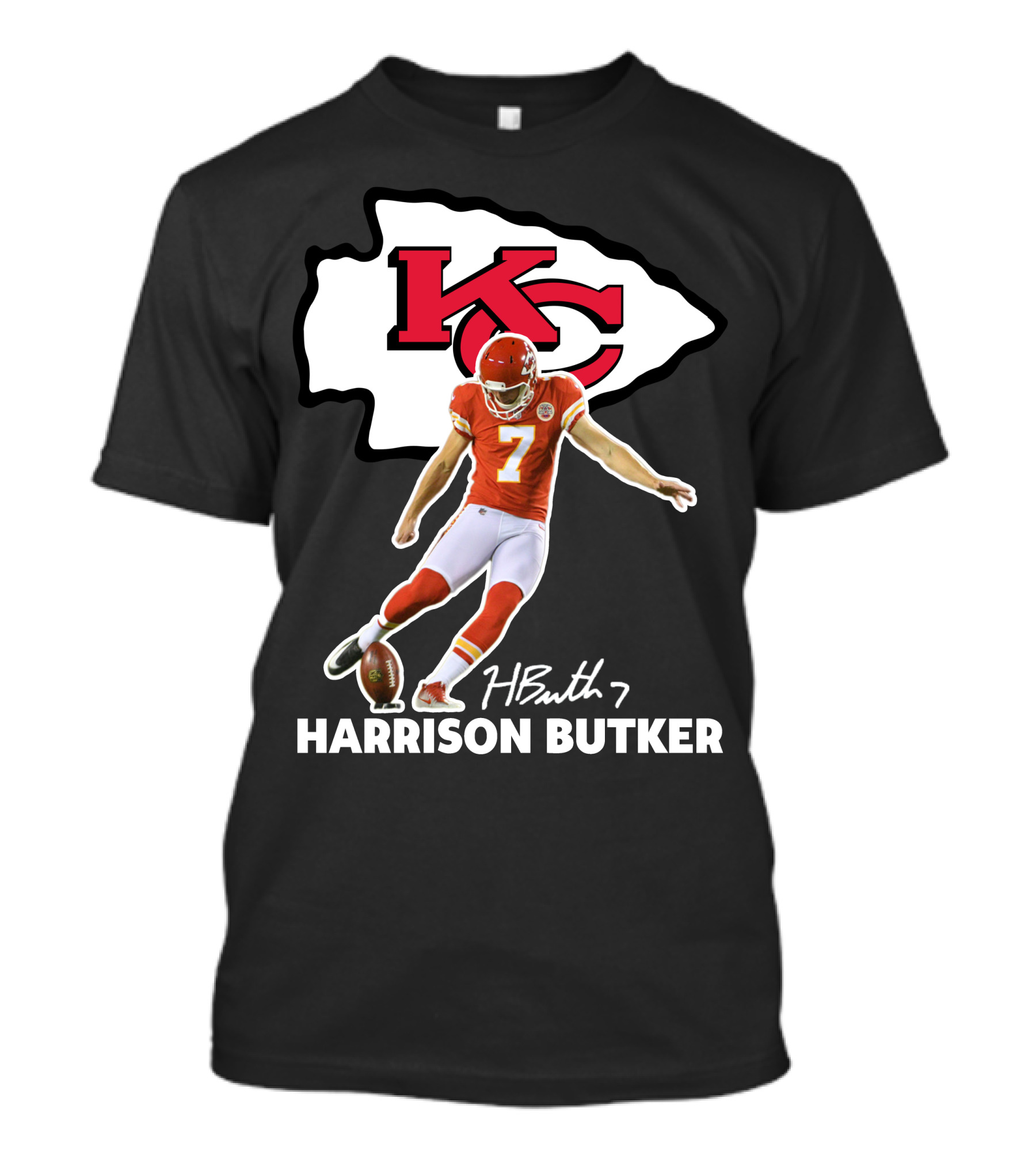 Harrison Butker Kc Chiefs Football Signature Kick T-Shirt