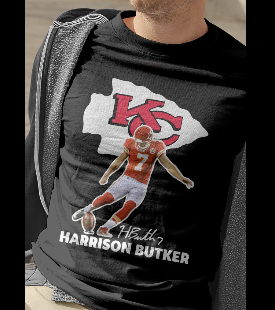 Harrison Butker Kc Chiefs Football Signature Kick T-Shirt