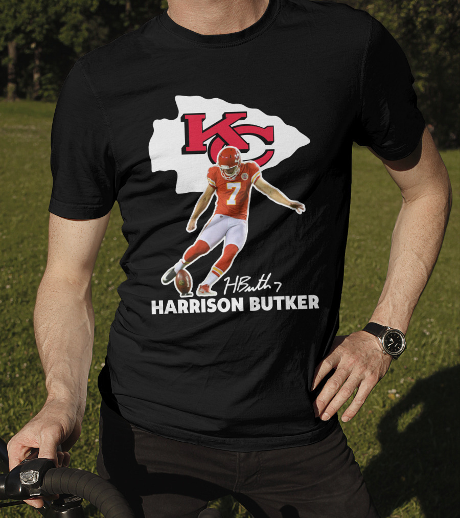 Harrison Butker Kc Chiefs Football Signature Kick T-Shirt