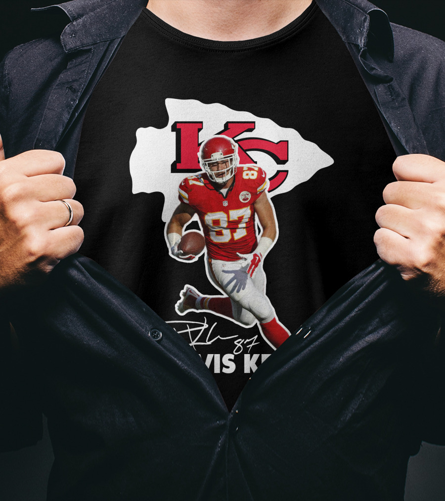 Travis Kelce 87 Kansas City Chiefs Football T-Shirt