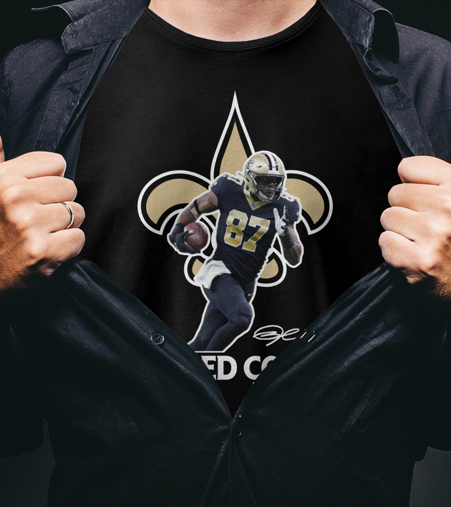 Jared Cook New Orleans Saints Player Fleur-de-lis NFL Football T-Shirt
