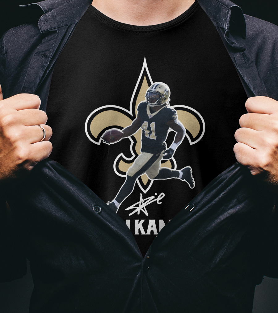 Alvin Kamara New Orleans Fleur-de-Lis NFL 41 Football Star T-Shirt