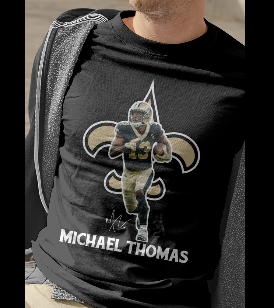 Michael Thomas New Orleans Saints Football Fleur-de-lis T-Shirt