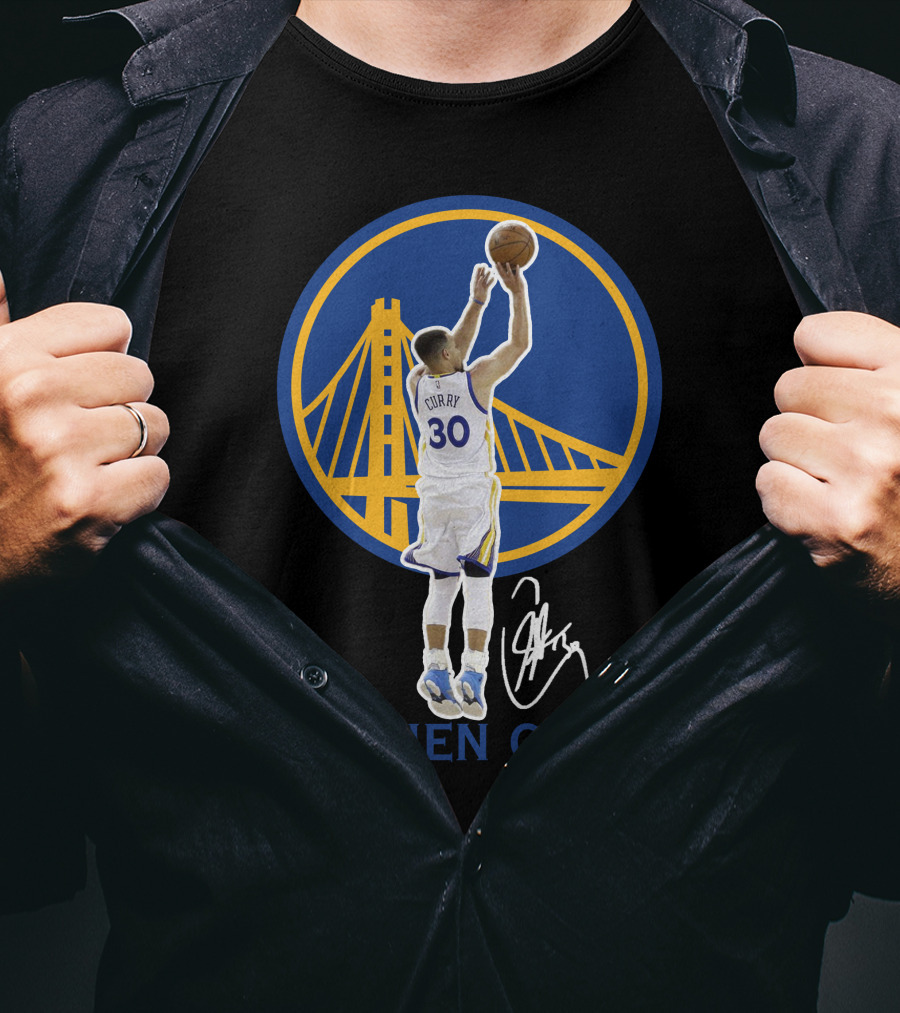 Stephen Curry Golden State Warriors 30 Signature Shot Gsw01 T-Shirt