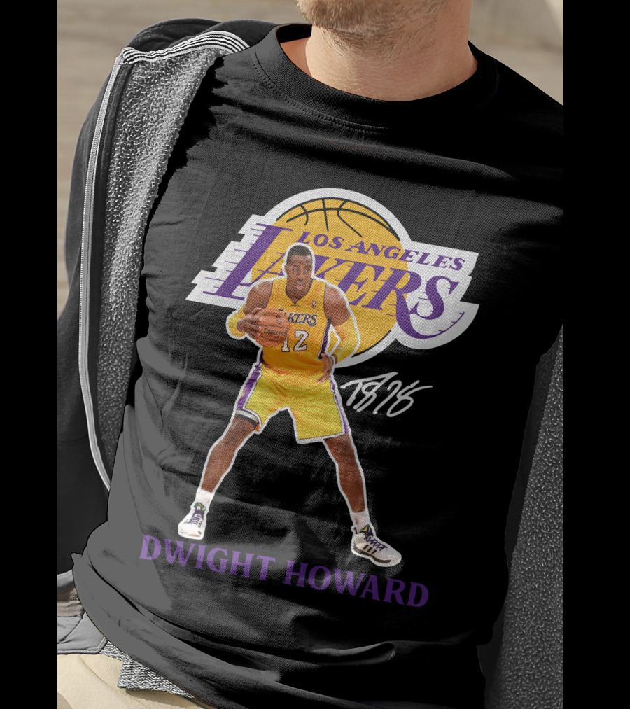 Los Angeles Lakers Dwight Howard 12 Basketball La05 T-Shirt