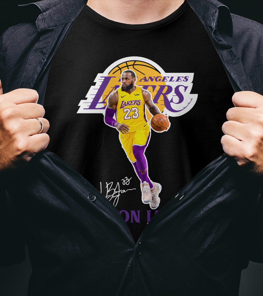 Lebron James Los Angeles Lakers 23 La01 T-Shirt