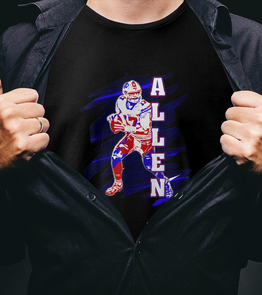 Buffalo Bills Allen Quarterback Football Nfl T-Shirt