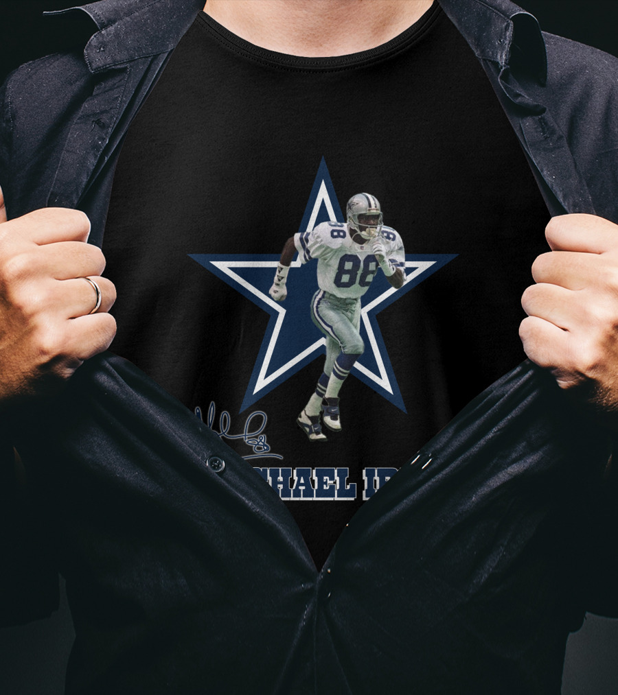 Michael Irvin Dallas Cowboys Legend 88 Signature Star T-Shirt