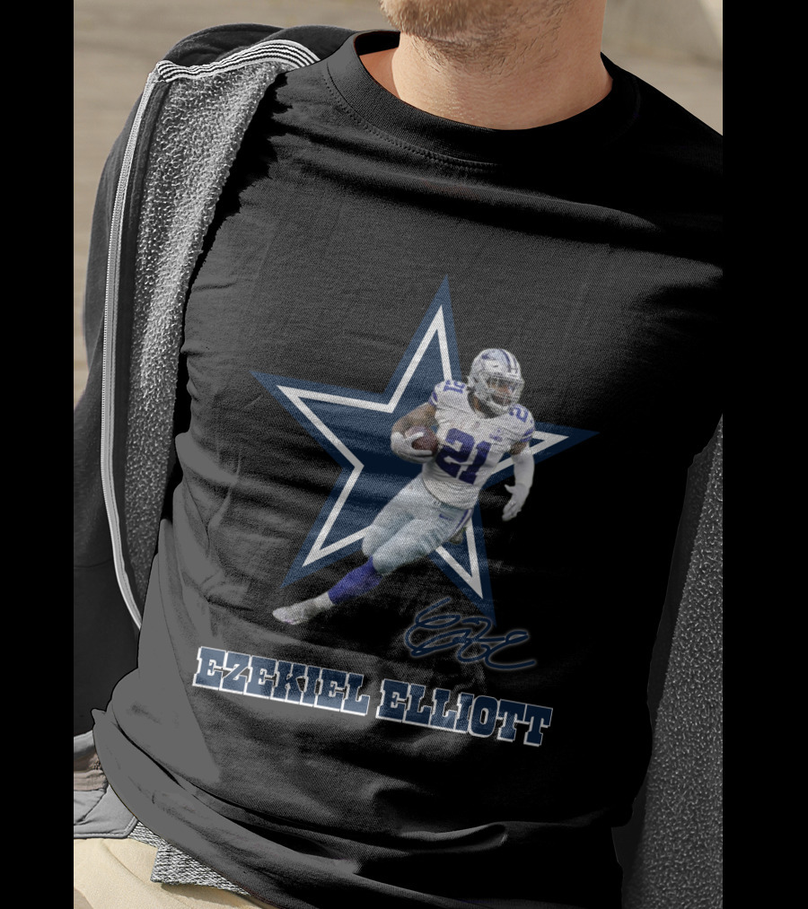 Ezekiel Elliott Dallas Cowboys Star T-Shirt