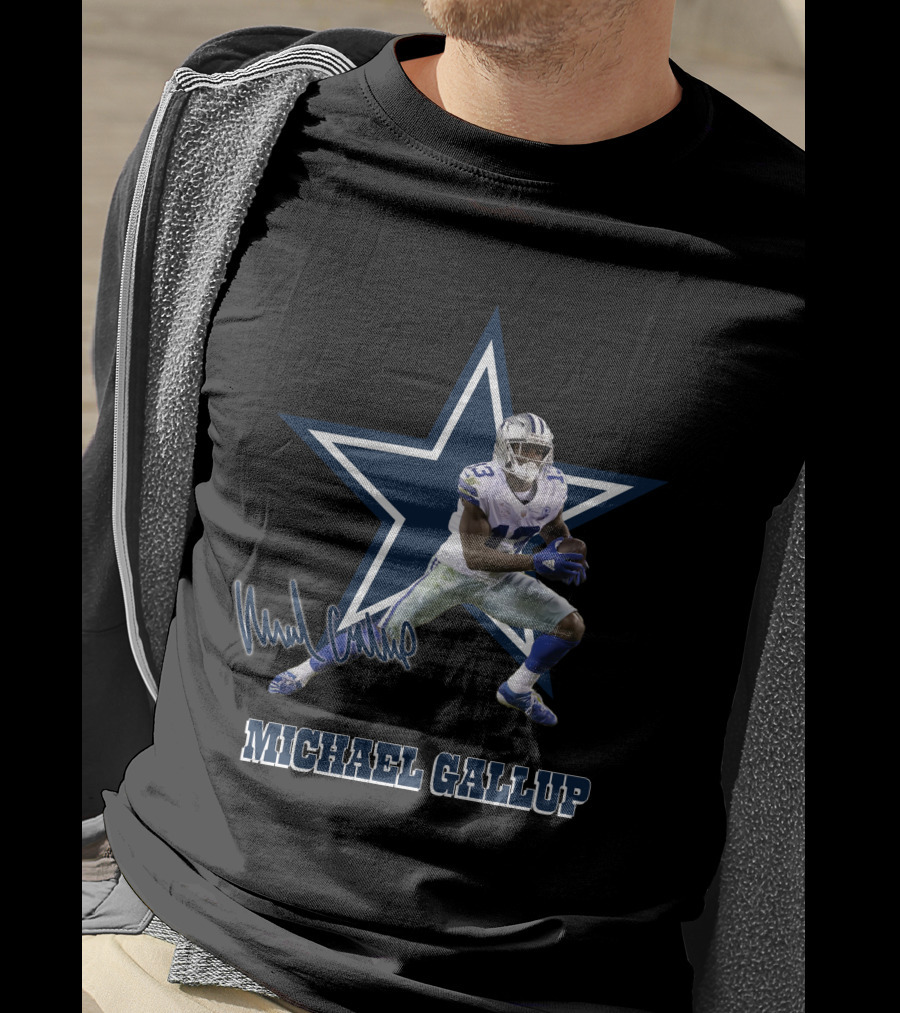 Michael Gallup Dallas Cowboys Star 13 Signature T-Shirt