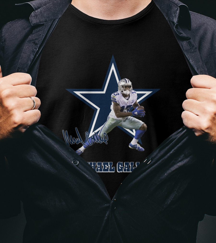 Michael Gallup Dallas Cowboys Star 13 Signature T-Shirt