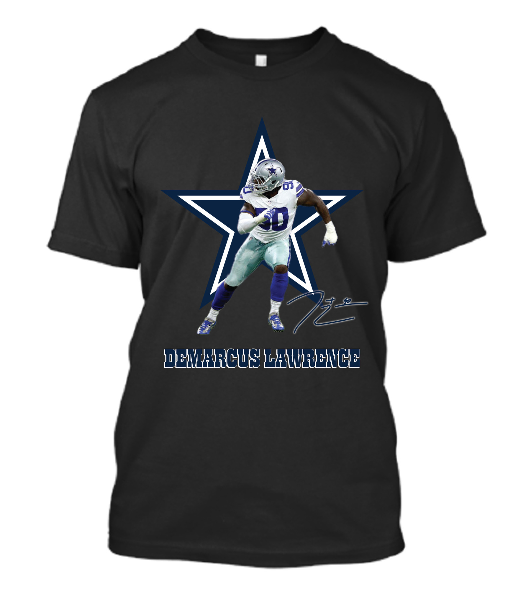 Demarcus Lawrence Dallas Cowboys Star Icon 90 T-Shirt
