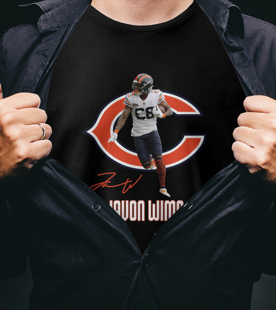 Chicago Bears Javon Wims 08 Football Player Fan Gear T-Shirt