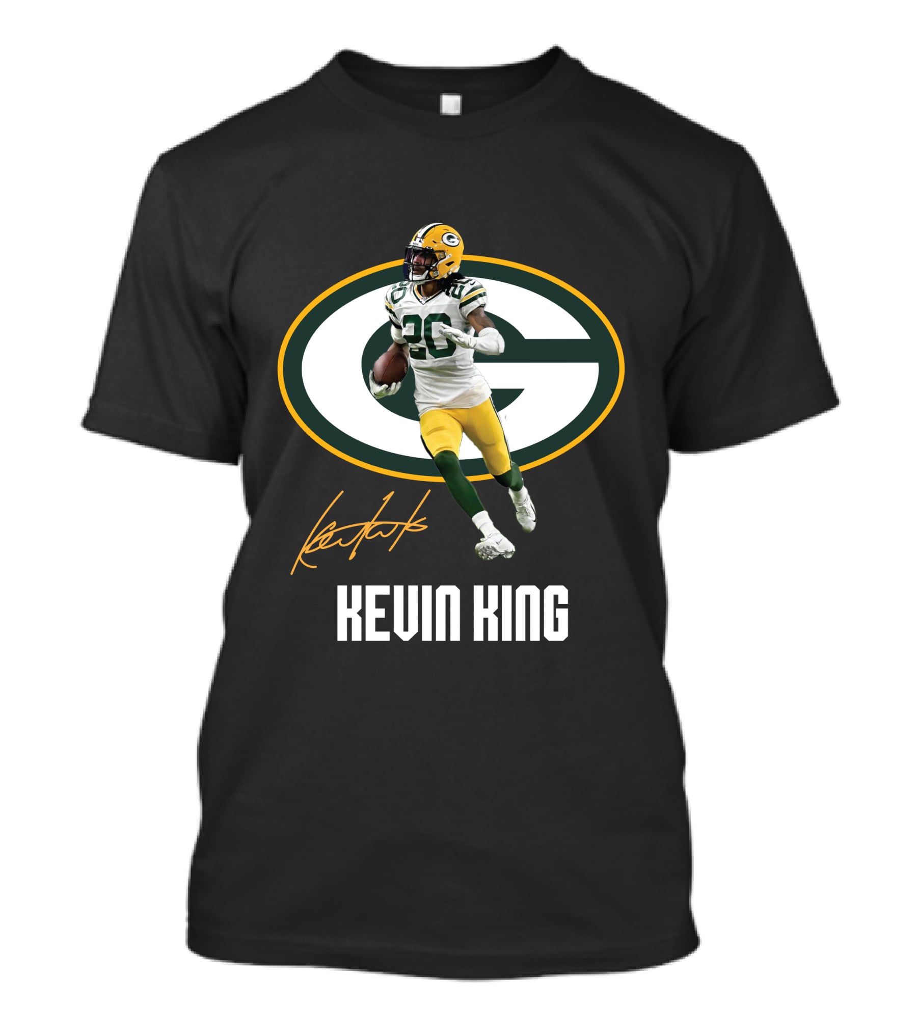 Green Bay Packers Kevin King Signature 26 Football Player T-Shirt