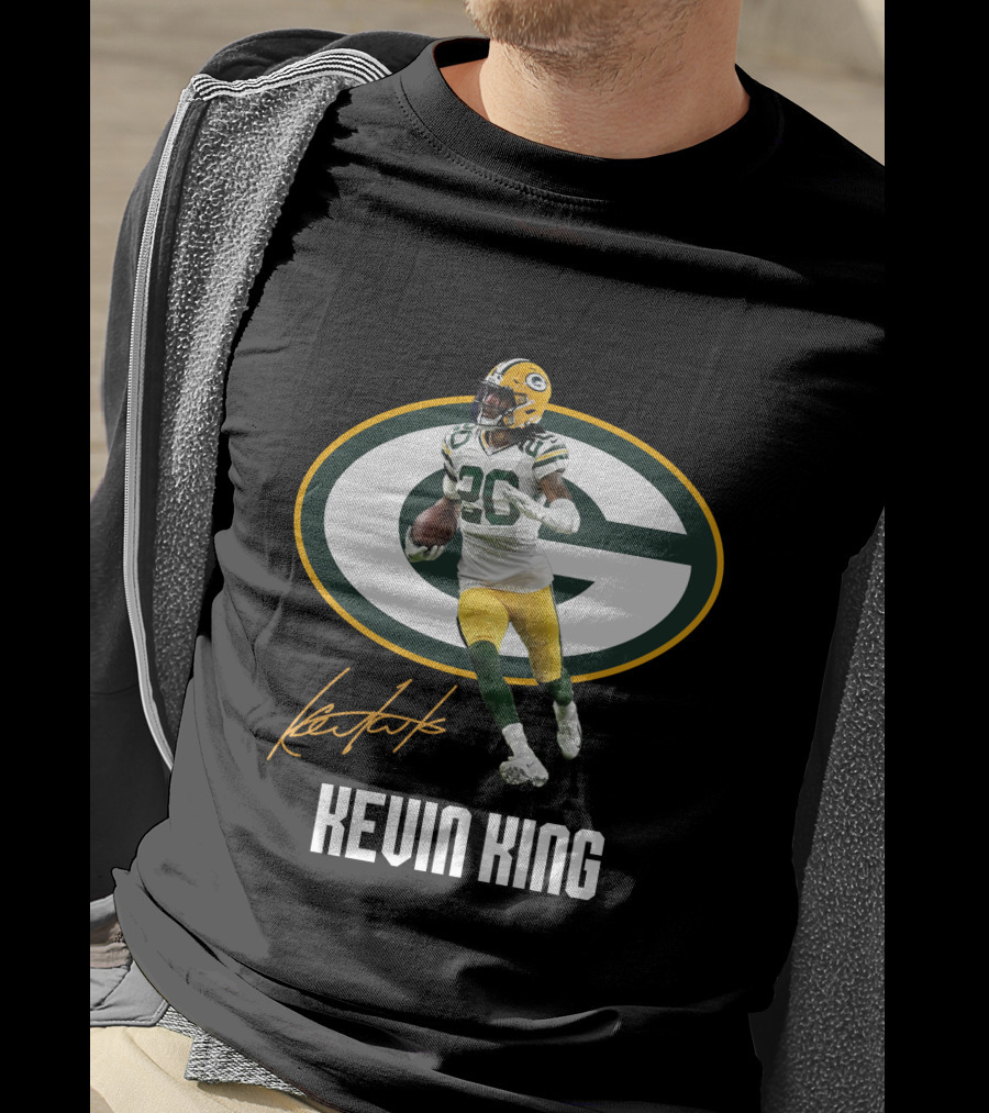 Green Bay Packers Kevin King Signature 26 Football Player T-Shirt