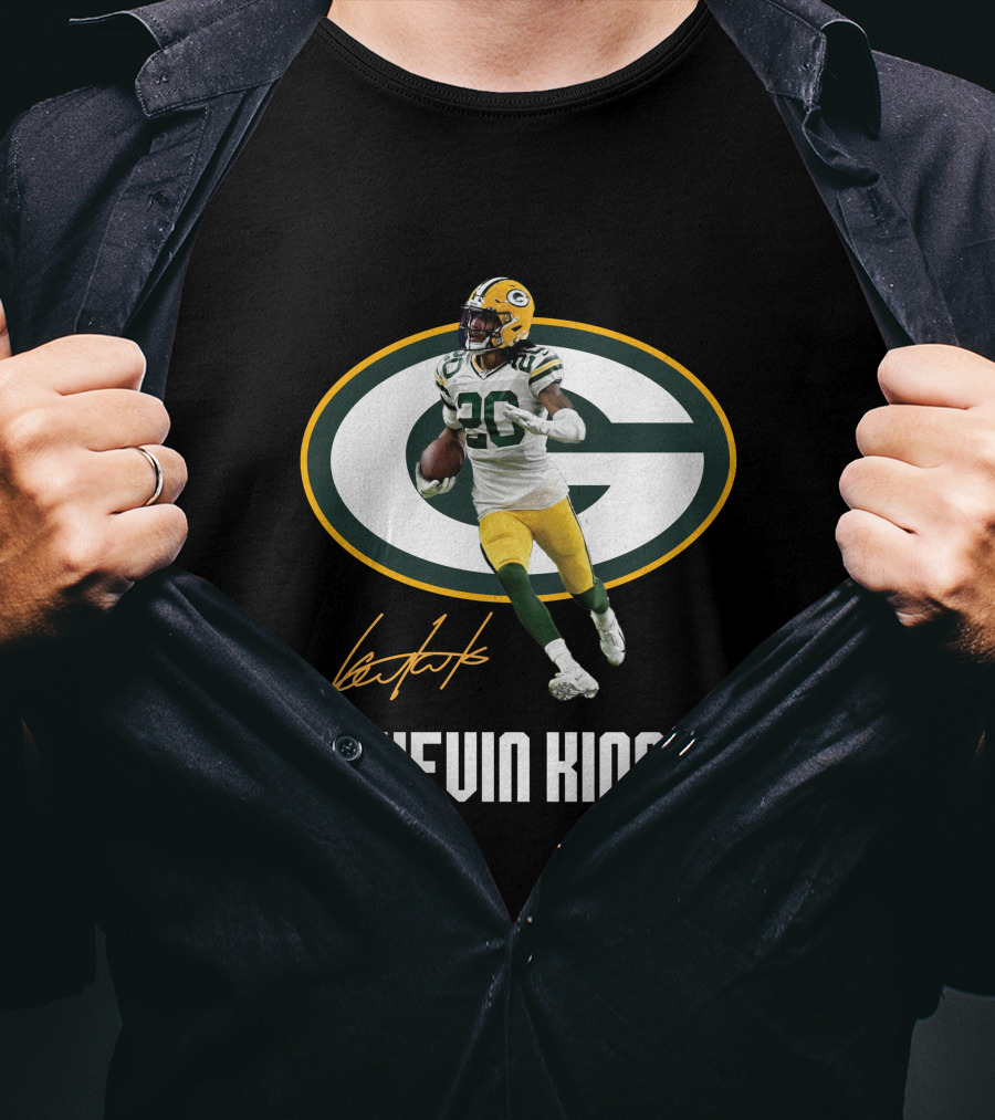 Green Bay Packers Kevin King Signature 26 Football Player T-Shirt