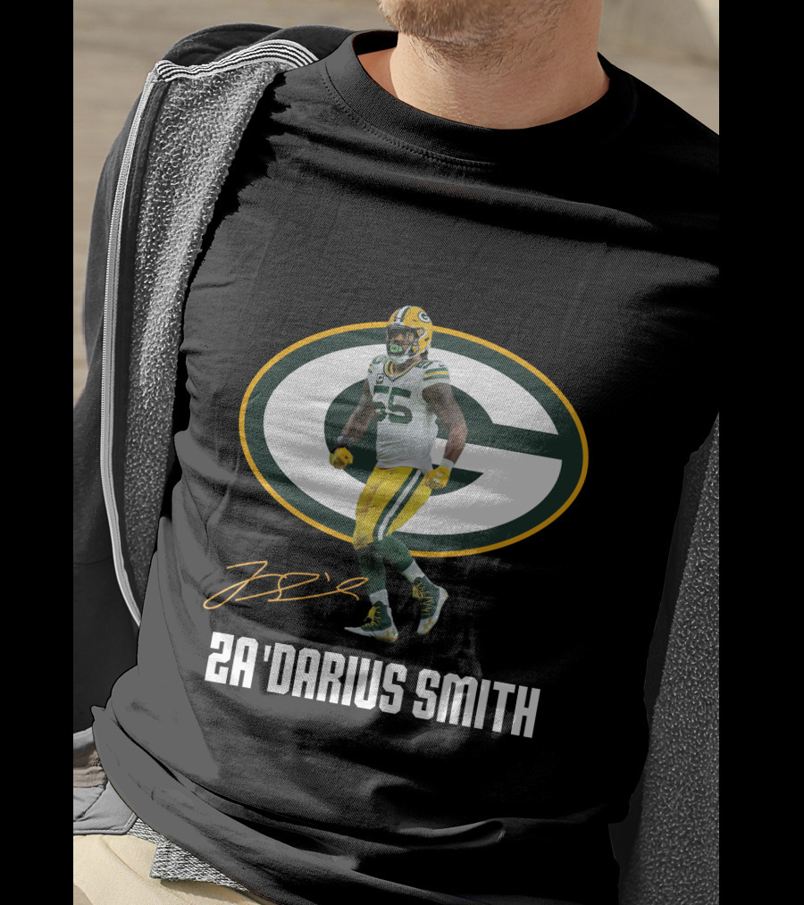 Green Bay Packers 55 Za'darius Smith Autograph T-Shirt