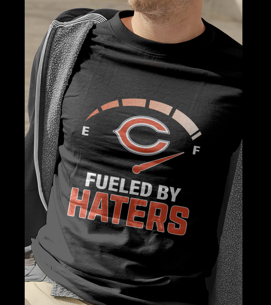 Fueled By Haters Chicago Football Fan Meter T-Shirt