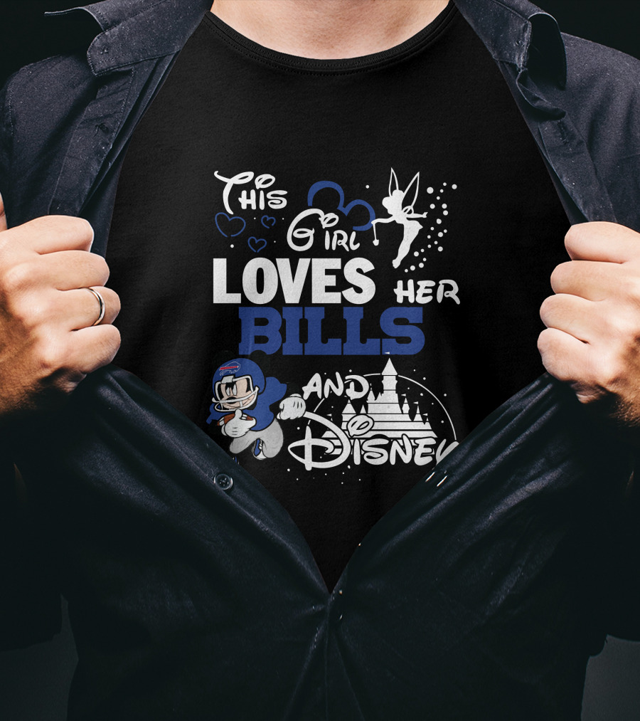 This Girl Loves Her Bills And Disney T-Shirt