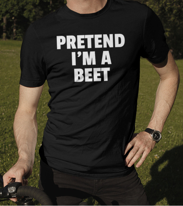 Pretend I'm A Beet Funny Lazy Halloween T-Shirt