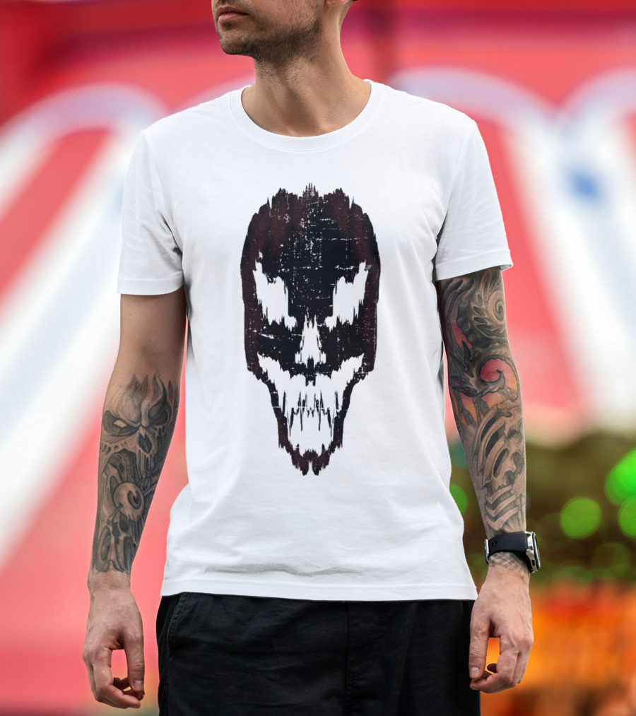 Ghost Skull Monster Dark Shadow Face T-Shirt