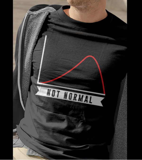 Not Normal Science Math Nerd Geek Asocial Graph Curve T-Shirt