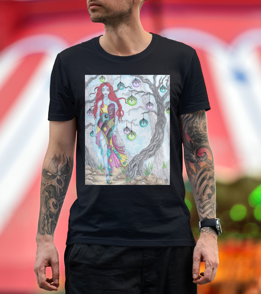 Sally Nightmare Before Christmas Fantasy Scene T-Shirt