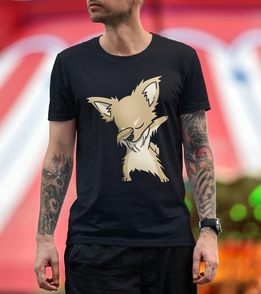 Long Haired Chihuahua Dab Dance Pose T-Shirt