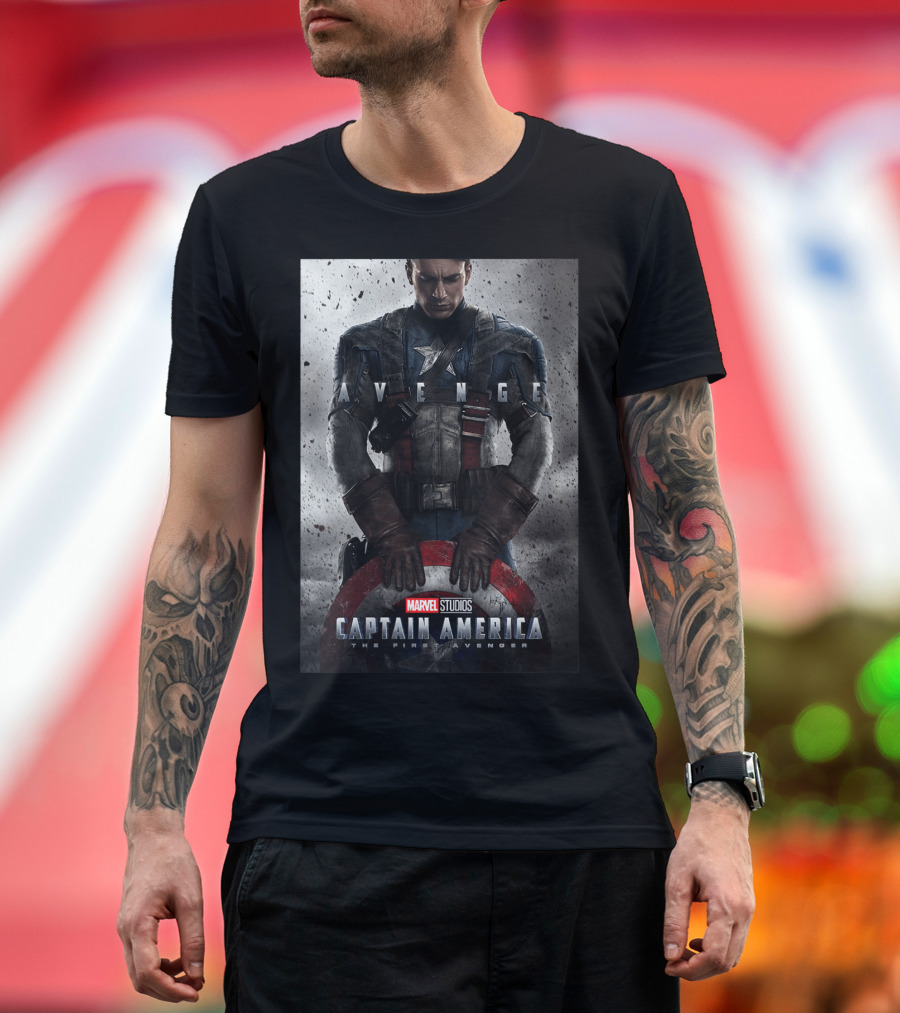 Marvel Studios Captain America The First Avenger Avenge T-Shirt