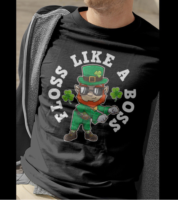Floss Like A Boss Leprechaun St Patrick's Day Irish T-Shirt