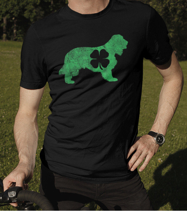 St Patrick's Day Shamrock Cocker Spaniel T-Shirt