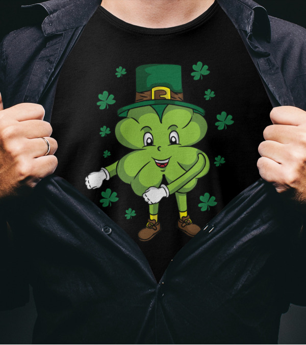 Funny Flossing Shamrock St Patrick's Day T-Shirt