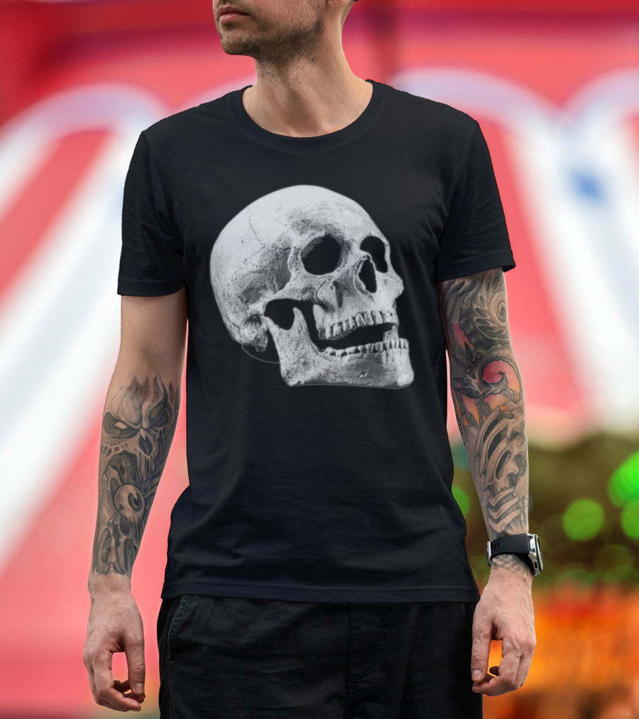 Skull Gothic Halloween Bones Grunge T-Shirt