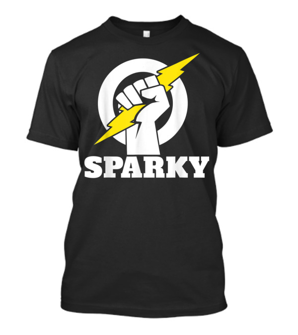 Sparky Electrician Lightning Bolt Fist T-Shirt