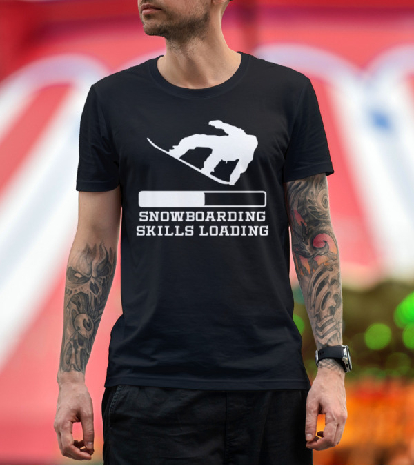 Snowboarding Skills Loading Progress Bar T-Shirt
