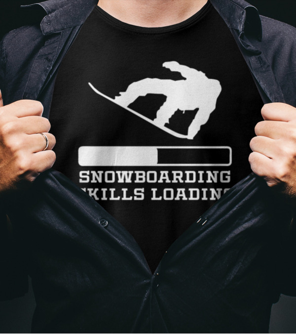 Snowboarding Skills Loading Progress Bar T-Shirt