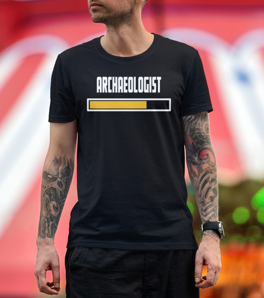 Archaeologist Loading Progress Bar T-Shirt