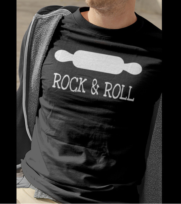 Rock Roll Baking Love Baker Rolling Pin T-Shirt