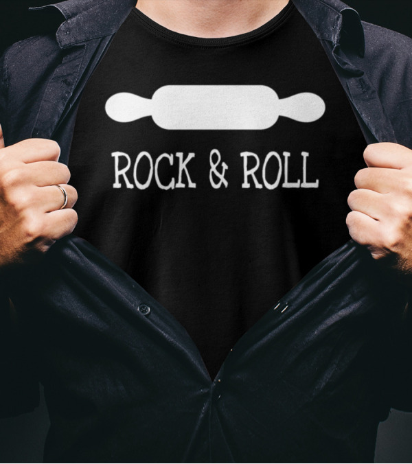 Rock Roll Baking Love Baker Rolling Pin T-Shirt