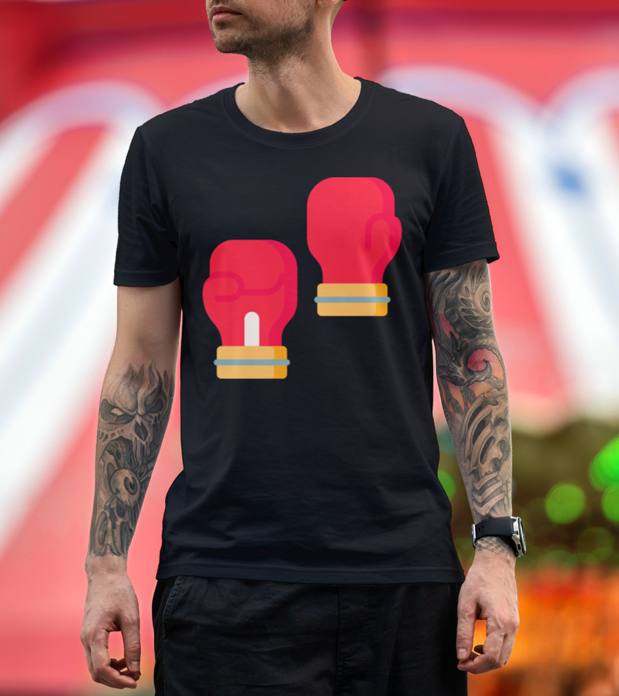 Red Boxing Gloves Icon Sports T-Shirt
