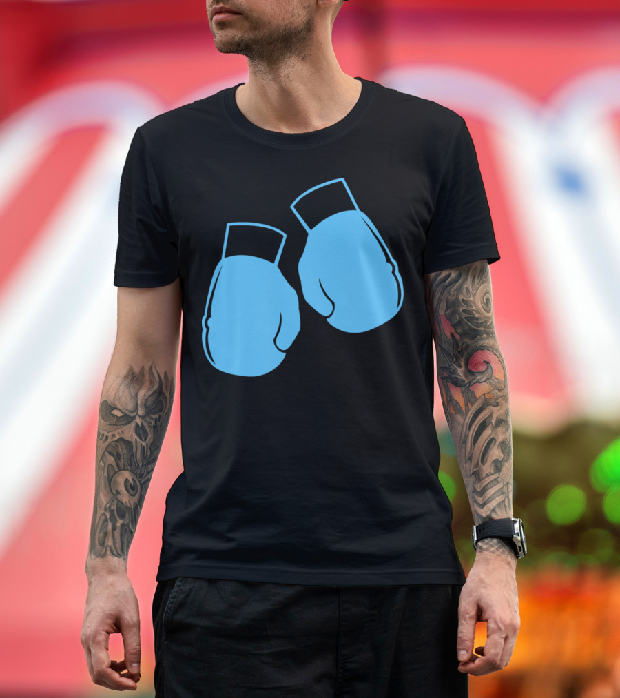 Boxing Gloves Wb8f0 Blue Boxing Gloves T-Shirt