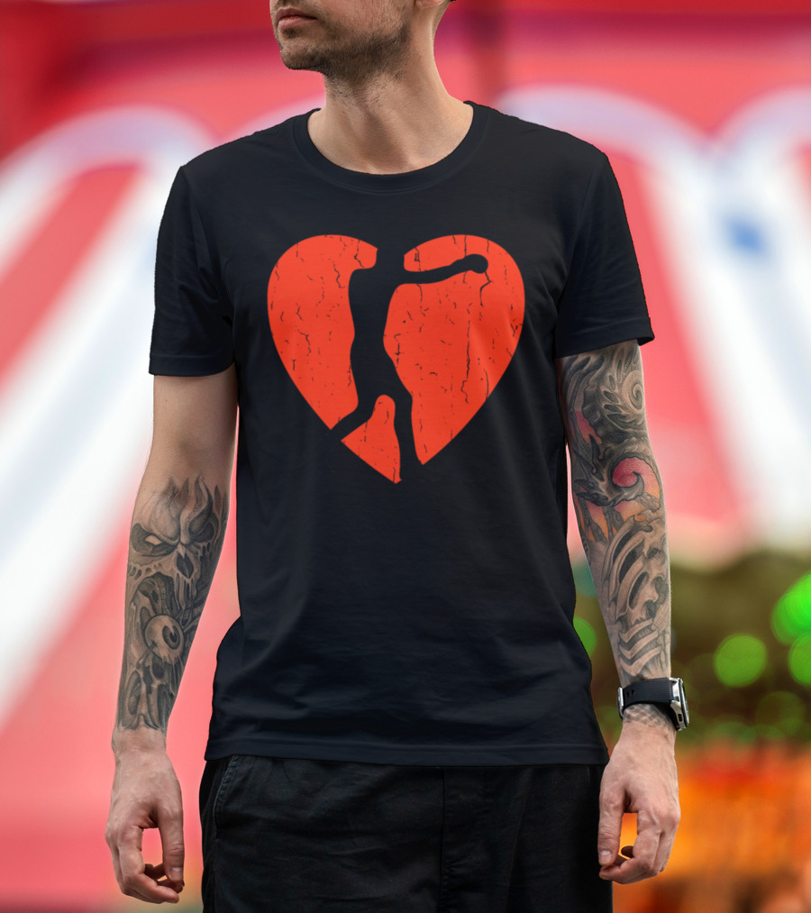 Boxing Hipster Heart T-Shirt