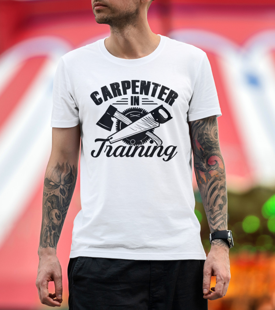 Carpenter in Training Axe Saw Blade T-Shirt