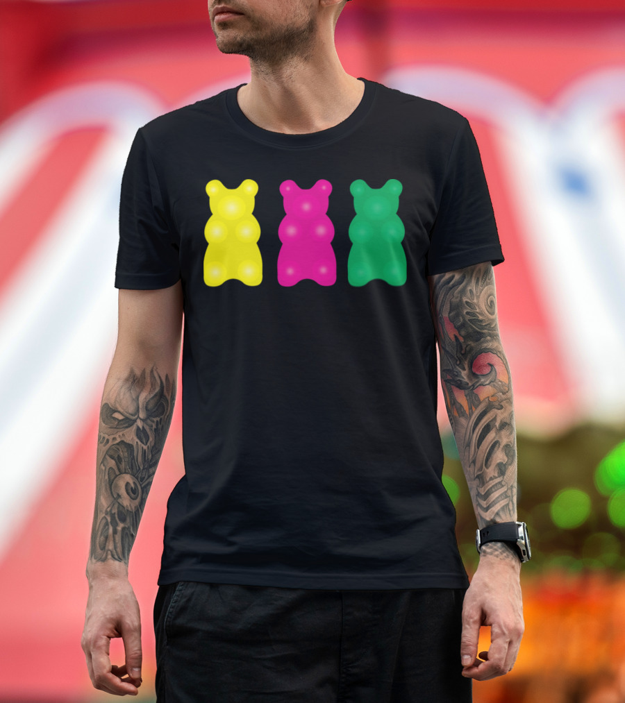 3 Colorful Gummy Bears T-Shirt