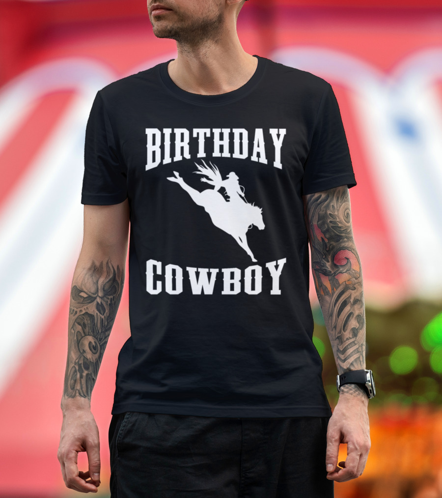 Birthday Cowboy Horseback Riding Rodeo T-Shirt