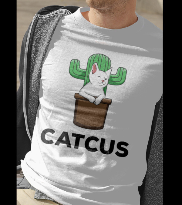 Catcus Cat Cacti Succulent Cactu T-Shirt