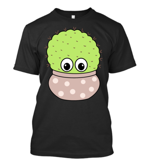 Chunky Cactus Big Eyes Polka Dot Jar T-Shirt