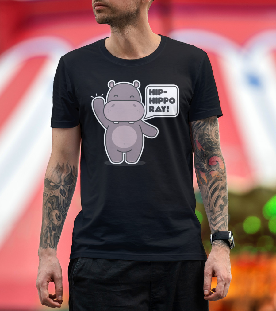 Hippo Zoo Cute Pets Animalsmpcik Hip-Hippo Ray T-Shirt