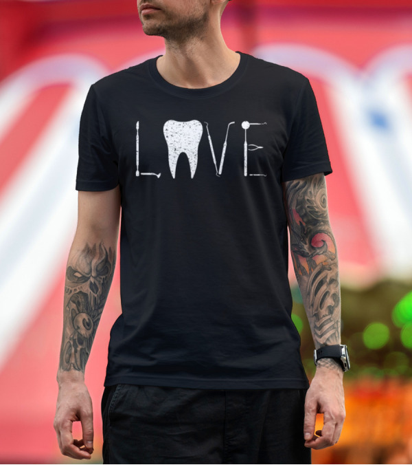Premium T-Shirt: Love Pediatric Dentists Dentist Practice Dental T-Shirt Love Pediatric Dentists Dentist Practice Dental T-Shirt