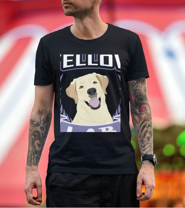 Premium T-Shirt: Yellow Lab Labrador Dog Funny Lab Retr T-Shirt Yellow Lab Labrador Dog Funny Lab Retr T-Shirt
